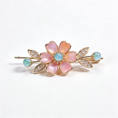 Pastel Flower Brooch