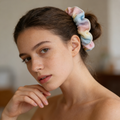 Pastel Gradient Textured Scrunchie